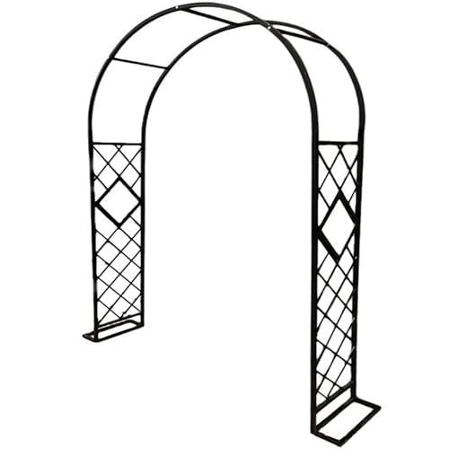 Schwer Rosenbogen Verzinkt Gartenbogen, Rosenbogen Aus Metall Stabil Für Kletterpflanzen Freistehend, Gartenbogen Gartenlaube, Rosengestell Torbogen (Brown, W360 X H230cm) von Generisch