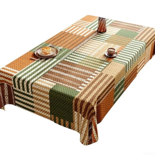 Schwere PVC-Tischdecke 81,3 x 121,9 cm, knitterfreie Tischdecke für Küche, Esszimmer oder Café, leicht zu reinigen, maschinenwaschbar, für Partys und den täglichen Gebrauch von Generisch