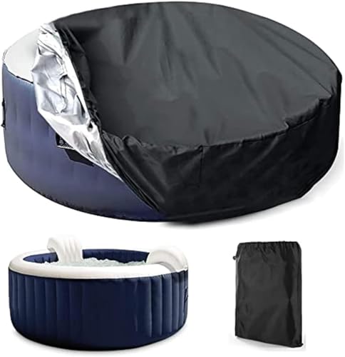 Schwimmbadabdeckung Faltbare Runde Outdoor Solar Spa Abdeckung Staubdicht Wasserdicht Abdeckplane für Whirlpool Schutz Schwimmbadabdeckung Faltbare Runde Outdoor Solar Spa Abdeckung Staubdicht Wasserdicht Abdeckplane für Whirlpool Schutz von Generisch