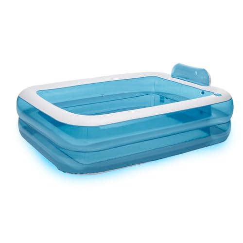 Schwimmbecken Pool 530 L 202x151x46/60 cm Planschbecken Kinderpool Blau Neu von Generisch