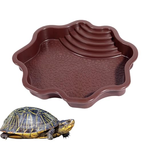 Schwimmbecken für Reptilien, Wasser und Futter mit Stufen – Aquarium Ornament für Schlange Bart Drache Eidechsenbad Schwimmbecken für Reptilien, Wasser und Futter mit Stufen – Aquarium Ornament für Schlange Bart Drache Eidechsenbad von Generisch