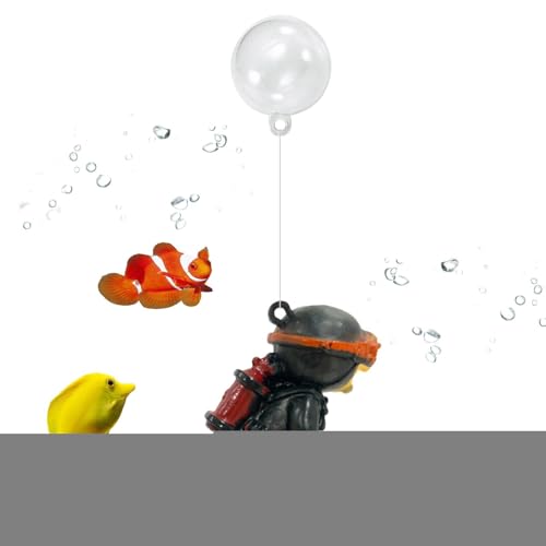 Schwimmende Aquariumdekorationen - Aquarium Dekoration Cartoon Fisch Spielgefährte - Cartoon Fisch Playmate Aquarium Zubehör, Fat Diver Viewing Floating Pendant Betta Fish Toys Schwimmende Aquariumdekorationen - Aquarium Dekoration Cartoon Fisch Spielgefährte - Cartoon Fisch Playmate Aquarium Zubehör, Fat Diver Viewing Floating Pendant Betta Fish Toys von Generisch