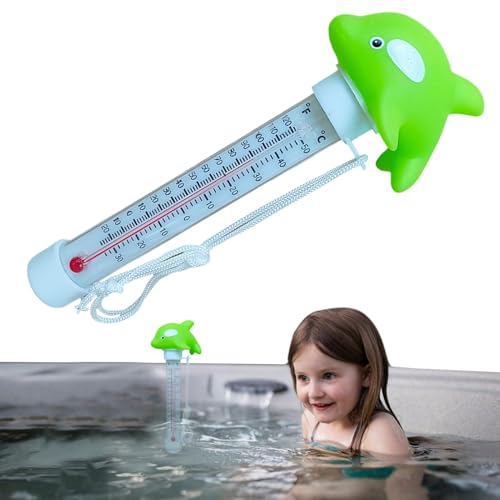 Schwimmender Pool Temperatur Tester - Tierisches Design Badezimmer Thermometer | Tierförmig Einfach Ablesbar Teich Zubehör mit Schnur für Spas Aquarium Außenbereich Whirlpools Schwimmender Pool Temperatur Tester - Tierisches Design Badezimmer Thermometer | Tierförmig Einfach Ablesbar Teich Zubehör mit Schnur für Spas Aquarium Außenbereich Whirlpools von Generisch