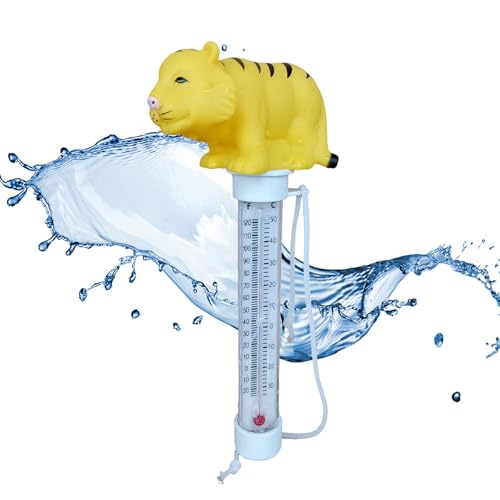 Schwimmender Pooltemperaturmesser Floating Pool Thermometer Pool Temperaturmesser Mit Schnur, Leicht Ablesbares Schwimmthermometer Mit Schnur Für Whirlpools, Spas Und Aquarien von Generisch