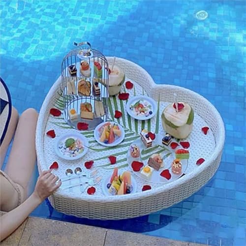 Schwimmendes Serviertablett für Whirlpools, Pools und Partys – ideal für Getränke und Snacks von Generisch