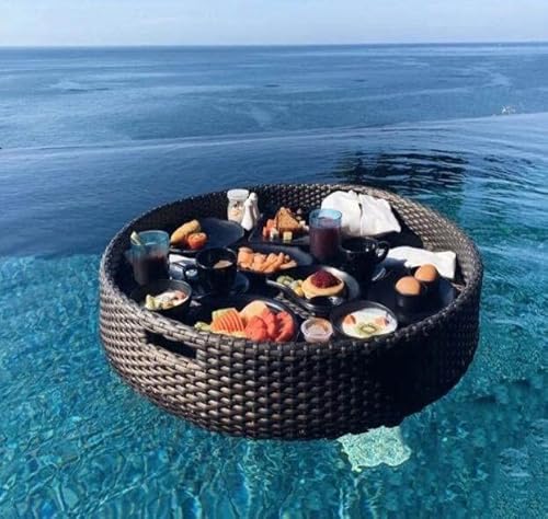 Schwimmendes Serviertablett – perfekt für Poolpartys, Spa-Entspannung und Strandveranstaltungen, unverzichtbar für mühelose Unterhaltung von Generisch