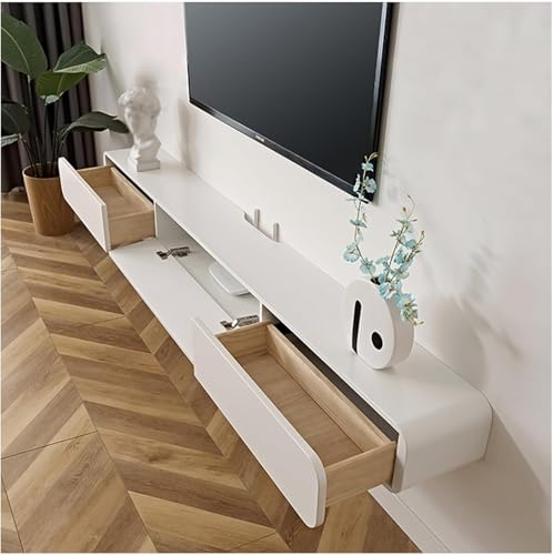 Schwimmendes TV-Regal, Entertainment Center Wandmontierte Medienkonsole, für Kabelbox/Spielkonsole, Streaming-Media-Ausrüstung Schwimmendes TV-Regal, Entertainment Center Wandmontierte Medienkonsole, für Kabelbox/Spielkonsole, Streaming-Media-Ausrüstung von Generisch