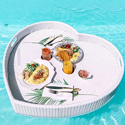 Schwimmendes Tablett für Schwimmbad, großes schwimmendes Tablett für Pool, schwimmendes Pool-Tablett, stilvolles Frühstückstablett auf dem Wasser, schwimmende Bar zum Servieren von Getränken, Brunch von Generisch