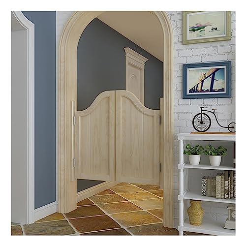Schwingende Café-Türen – Holz-Limousinentüren für Heimdekoration, Flur und Küche, automatische Schließung, Scharniere inklusive, Größe: B 70 x H 70 cm, stilvolles Design von Generisch