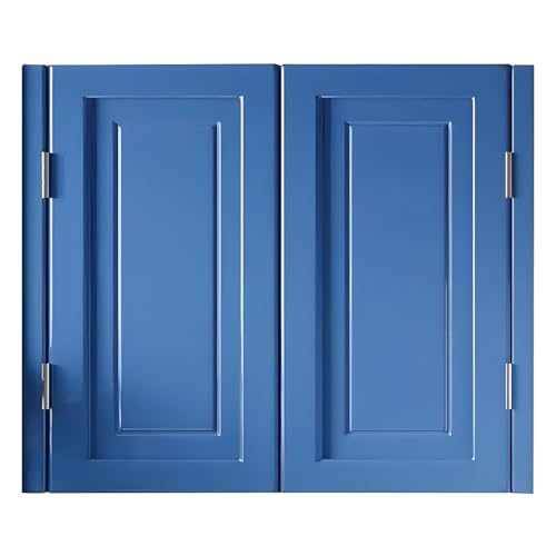 Schwingtüren aus Massivholz, doppelte Innentür für Limousinen mit Metallscharnieren, halbe Taille, Design für Küche, Treppen oder Eingangstrennwand, Dunkelblau, 101,6 x 91,4 cm Schwingtüren aus Massivholz, doppelte Innentür für Limousinen mit Metallscharnieren, halbe Taille, Design für Küche, Treppen oder Eingangstrennwand, Dunkelblau, 101,6 x 91,4 cm von Generisch