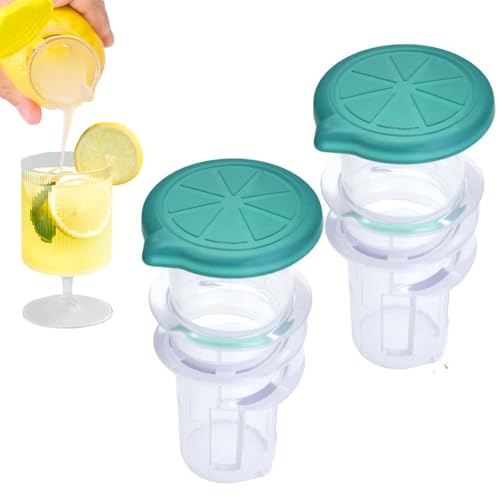 Screw Top Lemon Squeezer. 2025 New Screw Top Lemon Squeezer, Manual Juice Extractor With Built In Filter Orange Citrus Press For Seasoning Cooking And Cocktails(2Pcs blue) von Generisch