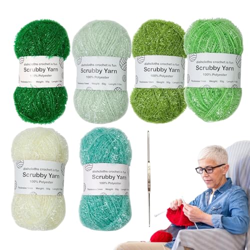 Scrubby-Garn Geschirrtücher, Scrubby Shine-Garn | Polyester Sortiment Geschirrtücher | Häkel-Webgarn, Schrubbiges Polyestergarn, Robust Geschirrtücher Scrubby-Garn Geschirrtücher, Scrubby Shine-Garn | Polyester Sortiment Geschirrtücher | Häkel-Webgarn, Schrubbiges Polyestergarn, Robust Geschirrtücher von Generisch
