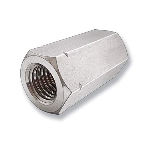 Sechskantmutter DIN 6334 | 3xd hoch | A4 Edelstahl | Sechskantmuffe | Verbindungsmutter Langmutter | Distanzmutter | Gewindemuffe | hohe Mutter (10, M16 x 48 mm) von Generisch