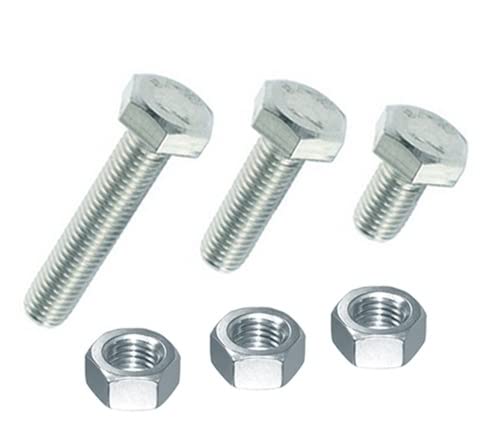 Sechskantschrauben M10 inkl. Mutter, Stahl verzinkt, DIN 933 (10, M10 x 40 mm) von Generisch