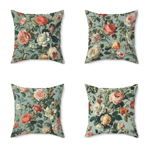 Seeblau Kissenbezug 45X45CM 4er Set Outdoor Kissen Wetterfest Weich Sofakissen Flor Deko Kissen mit Unsichtbarem Reißverschluss für Schlafzimmer Bett Sofa Stuhl Garten Home Decor Geschenke V-1890 Seeblau Kissenbezug 45X45CM 4er Set Outdoor Kissen Wetterfest Weich Sofakissen Flor Deko Kissen mit Unsichtbarem Reißverschluss für Schlafzimmer Bett Sofa Stuhl Garten Home Decor Geschenke V-1890 von Generisch