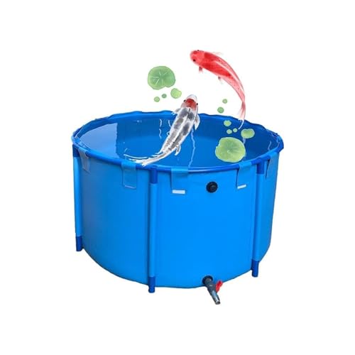 Segeltuch Fischteich, Pool über dem Boden, Aquarium Pool Teich mit Ablassventil, Kinderpool PVC Leinwand mit Stahlrahmen für Teiche Fisch Tank Koi Goldfisch Segeltuch Fischteich, Pool über dem Boden, Aquarium Pool Teich mit Ablassventil, Kinderpool PVC Leinwand mit Stahlrahmen für Teiche Fisch Tank Koi Goldfisch von Generisch
