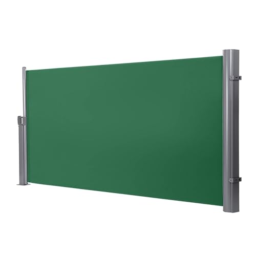 Seitenmarkise, einziehbar, Höhe 120-170 cm, Länge 200-600 cm, einziehbarer Sichtschutz, wasserdicht und UV-beständig für Terrasse, Deck, Balkon von Generisch