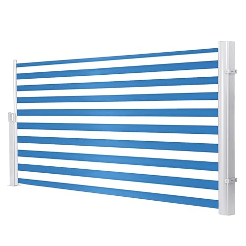 Seitenmarkise, einziehbar, Höhe 120-170 cm, Länge 200-600 cm, einziehbarer Sichtschutz, wasserdicht und UV-beständig für Terrasse, Deck, Balkon Seitenmarkise, einziehbar, Höhe 120-170 cm, Länge 200-600 cm, einziehbarer Sichtschutz, wasserdicht und UV-beständig für Terrasse, Deck, Balkon von Generisch