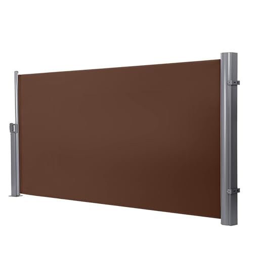 Seitenmarkise Ausziehbar Outdoor Sichtschutz Wasserdicht UV-beständig Perfekt für Terrasse Deck Balkon von Generisch