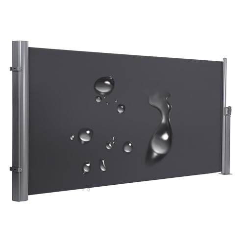 Seitenmarkise Versenkbar Outdoor Sichtschutz Wasserdicht UV-beständig für Garten Hof Balkon Höhenverstellbar von Generisch
