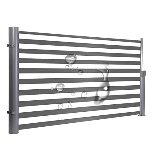 Seitenmarkise Versenkbar Outdoor Sichtschutz Wasserdicht UV-beständig für Garten Hof Balkon Höhenverstellbar Seitenmarkise Versenkbar Outdoor Sichtschutz Wasserdicht UV-beständig für Garten Hof Balkon Höhenverstellbar von Generisch
