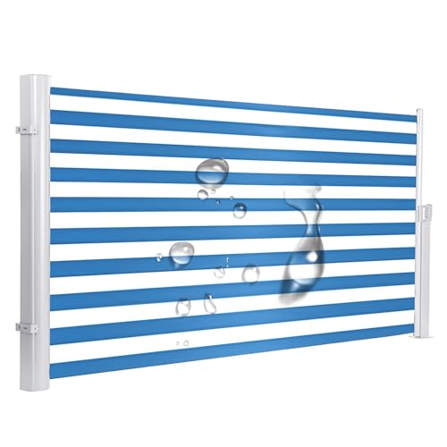 Seitenmarkise Versenkbar Outdoor Sichtschutz Wasserdicht UV-beständig für Garten Hof Balkon Höhenverstellbar Seitenmarkise Versenkbar Outdoor Sichtschutz Wasserdicht UV-beständig für Garten Hof Balkon Höhenverstellbar von Generisch