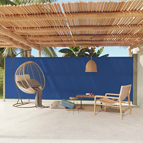 Seitenmarkise einziehbar für Terrasse & Balkon 180x600 cm UV-Schutz Outdoor Garten Schattenblende Automatikverschluss Blau Sonnenschutz Seitenmarkise einziehbar für Terrasse & Balkon 180x600 cm UV-Schutz Outdoor Garten Schattenblende Automatikverschluss Blau Sonnenschutz von Generisch