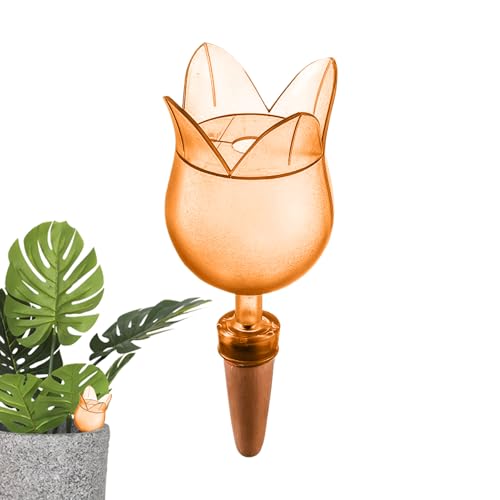 Selbstbewässerungsspitzen | Blumenförmiges Automatisches Pflanzen Selbstbewässerungsgerät | Zeitversetzter Bewässerer Terrakotta Für Keramiktöpfe Terrasse Gemüse Gewächshaus Beet Blumenkasten von Generisch