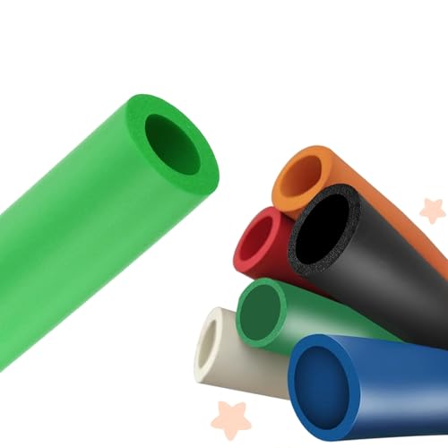Selbstdichtende Rohrisolierung Innendurchmesser 18/22/25/28/32.0mm,Schaumstoff Isolierschlauch, Rohrdämmung Isolierung Rohr Flexibel Rohrdämmung Schlauch Griffgriffstütze(Grün,ID32mmxT5mmxL1.0m) von Generisch