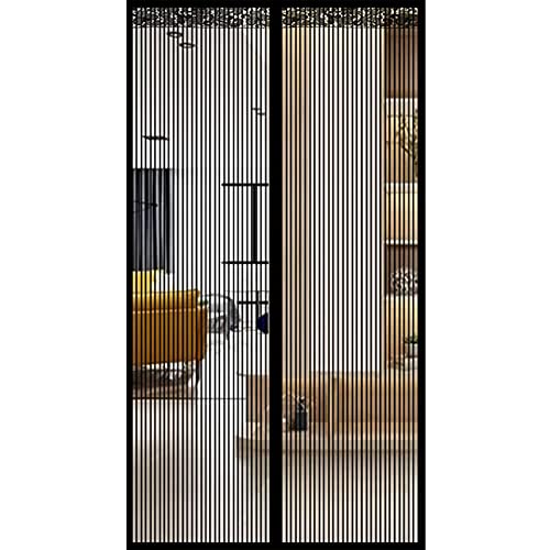 Selbstdichtendes magnetisches Moskitonetz für Türen, 205 x 265 cm, leicht zu schließender Netzvorhang, schwarze Barriere für Wohnzimmer, Terrasse, Balkon, Insektenschutz Selbstdichtendes magnetisches Moskitonetz für Türen, 205 x 265 cm, leicht zu schließender Netzvorhang, schwarze Barriere für Wohnzimmer, Terrasse, Balkon, Insektenschutz von Generisch