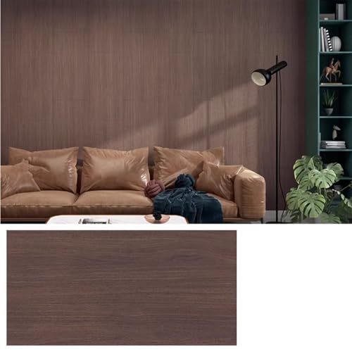 Selbstklebende Deckenfliesen, Holzoptik-Tapete für Badezimmer und Küche, Dekoration, wasserdicht, einfache DIY-Innenwandverkleidung (40 x 80 cm) von Generisch