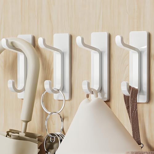 Selbstklebende Haken zum Aufhängen – kleine Wand- und Türhaken für Handtuch- und Mantelaufbewahrung, Bademantelhaken zur Wandmontage von Generisch