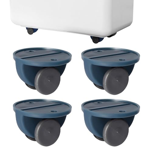 Selbstklebende Lenkrollen - Kastenlenkrollen - Mini-Kleberäder, Mini-Lenkrollen, 4er-Set, nicht schwenkbare Lenkrollen für Aufbewahrungsbox, Mülleimer, Umzugskarton von Generisch