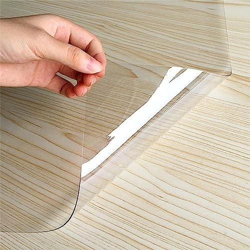 Selbstklebende PVC-Folie, umweltfreundlich, geruchlos, transparent, 1,5 mm, individuelle Größen für Esszimmer, Garten, Party, Hochzeit, Heimdekoration, 70 x 110 cm Selbstklebende PVC-Folie, umweltfreundlich, geruchlos, transparent, 1,5 mm, individuelle Größen für Esszimmer, Garten, Party, Hochzeit, Heimdekoration, 70 x 110 cm von Generisch