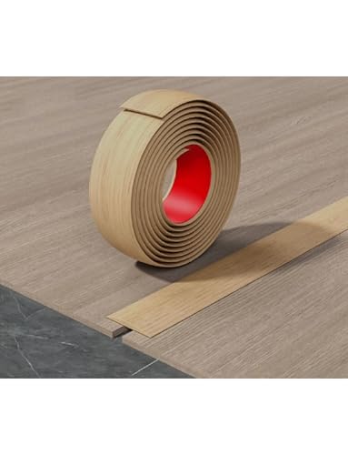 Selbstklebende PVC-Teppich-Zierleiste, 1000 cm, Türübergangs-Schwellenkante für Laminat- und Gummiböden (Farbe 3), einfach zu installieren von Generisch