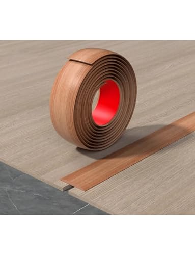 Selbstklebende PVC-Teppich-Zierleiste für Laminatboden-Übergang – 1000 cm Gummi-Türeinfassung & Schwellenstreifen (Farbe 3) – Bodenbelag-Randlösung von Generisch