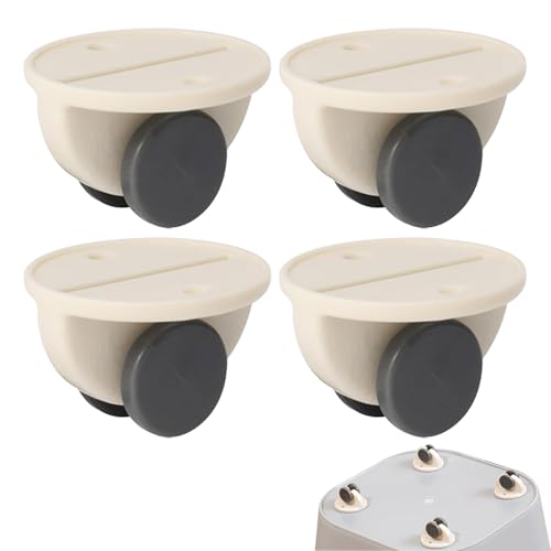 Selbstklebende Rollen | Selbstklebende Minirollen | Mini-Kleberäder, Mini-Lenkrollen, 4er-Set, nicht schwenkbare Lenkrollen für Aufbewahrungsbox, Mülleimer, Umzugskarton von Generisch