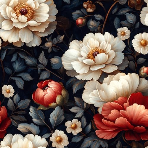 Selbstklebende Tapete 44x1000 cm Klebefolie Möbel Pfingstrosenblumen Pflanzen Vintage Dekorfolie Möbelfolie Lackiert Natur Mustertapete Wandtapete Wohnzimmer Schlafzimmer Wasserdicht Wallpaper Küche Selbstklebende Tapete 44x1000 cm Klebefolie Möbel Pfingstrosenblumen Pflanzen Vintage Dekorfolie Möbelfolie Lackiert Natur Mustertapete Wandtapete Wohnzimmer Schlafzimmer Wasserdicht Wallpaper Küche von Generisch