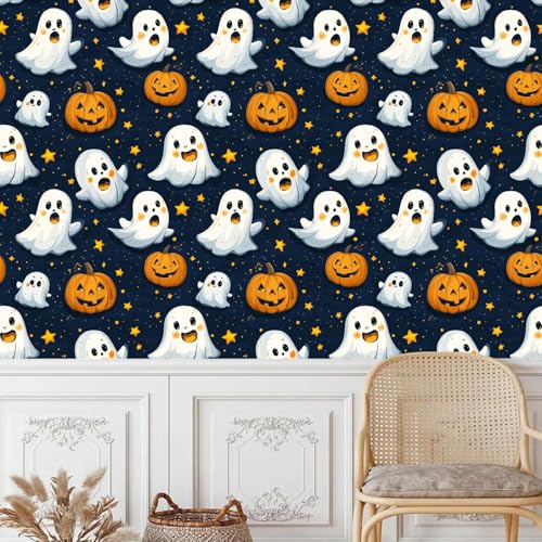 Selbstklebende Tapete Halloween Tapeten 50×600cm Kürbislaterne Halloween Geist Muster Tapete Verdickung Möbelfolie Selbstklebend Wohnzimmer Schlafzimmer Kinderzimmer Vinyl Klebefolie Selbstklebende Tapete Halloween Tapeten 50×600cm Kürbislaterne Halloween Geist Muster Tapete Verdickung Möbelfolie Selbstklebend Wohnzimmer Schlafzimmer Kinderzimmer Vinyl Klebefolie von Generisch