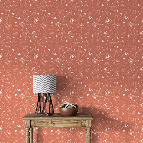 Selbstklebende Tapete Wandpapier Retro Design, Braun, Karikatur Deko Klebefolie für Möbel, Wände, Wohn, Schlafzimmer, Wasserdicht Romantisch Tapete Möbelaufkleber Dekorfolie 40x1500cm -Ba192 Selbstklebende Tapete Wandpapier Retro Design, Braun, Karikatur Deko Klebefolie für Möbel, Wände, Wohn, Schlafzimmer, Wasserdicht Romantisch Tapete Möbelaufkleber Dekorfolie 40x1500cm -Ba192 von Generisch