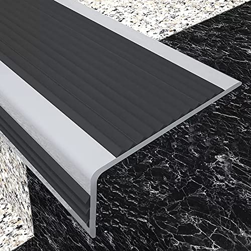 Selbstklebende Treppennase, rutschfest, PVC, kommerzielle Gummi, für Treppenkantenkanten in Vorschulen, Krankenhäusern und Seniorenhäusern, kompatibel mit Marmor, Metall, Fliesen Selbstklebende Treppennase, rutschfest, PVC, kommerzielle Gummi, für Treppenkantenkanten in Vorschulen, Krankenhäusern und Seniorenhäusern, kompatibel mit Marmor, Metall, Fliesen von Generisch