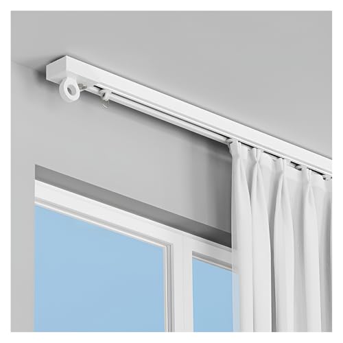Selbstklebende Vorhangschiene für einfache Installation, ohne Bohren, ideal für Wohnzimmer, Schlafzimmer, Dusche von Generisch