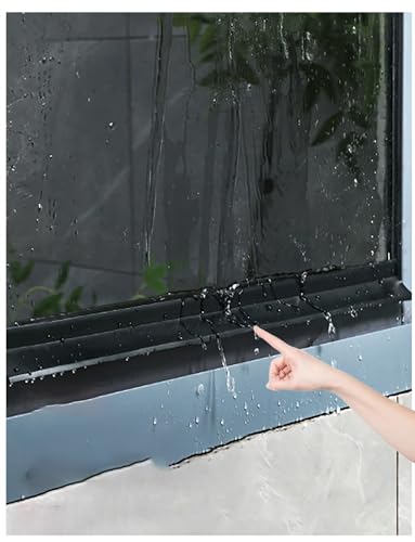 Selbstklebender Fensterdichtungsstreifen for Schiebefenster, wasserdichter Regenschutz, verhindert das Eindringen und Auslaufen von Wasser, for Privathaushalte und Autos(200cm/78.7in) von Generisch