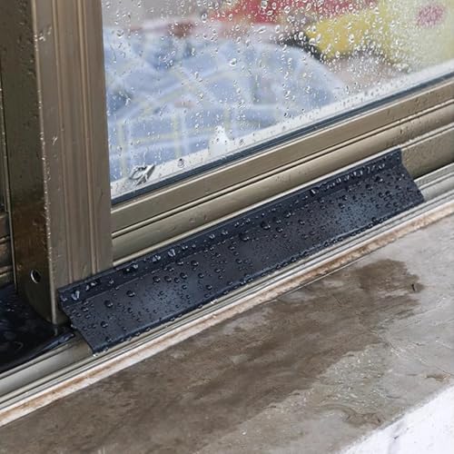 Selbstklebender Gummidichtungsstreifen für Türen und Türen – wetterfeste Oberseite, 1,5 m Wassersperre, um Regen- und Wasseraustritt in Lücken zu verhindern (4,5 cm) von Generisch