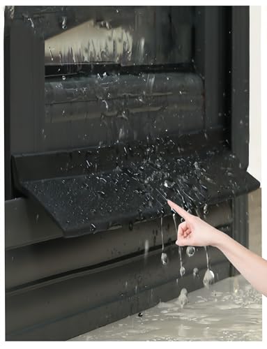 Selbstklebender Regenschutz for Fenster und Türen, wasserdichter Gummidichtungsstreifen mit 135°-Abschrägung, verhindert das Eindringen von Regen bei Schiebe- und Flügelfenstern und Autos(400cm/157.5i von Generisch