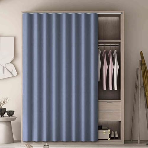 Selbstklebender Staubvorhang - Staubdicht für Aufbewahrungsschränke und Bücherregale ohne Bohren mit Schiene, ideal für Schlafzimmer und Wohnzimmer Selbstklebender Staubvorhang - Staubdicht für Aufbewahrungsschränke und Bücherregale ohne Bohren mit Schiene, ideal für Schlafzimmer und Wohnzimmer von Generisch