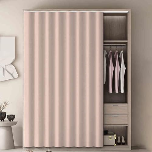 Selbstklebender Staubvorhang für Kleiderschrank, Aufbewahrungsschränke und Bücherregale, kein Bohren, Schiene, staubdichter Schutz für Schlafzimmer und Wohnzimmer, einfache Installation Selbstklebender Staubvorhang für Kleiderschrank, Aufbewahrungsschränke und Bücherregale, kein Bohren, Schiene, staubdichter Schutz für Schlafzimmer und Wohnzimmer, einfache Installation von Generisch