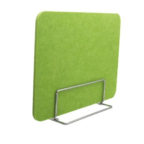 Selbststehender Schreibtisch-Trennwand – Abnehmbare Polyester-Trennwand, schalldichter Bildschirm mit Sichtschutz für Schüler und Klassenzimmer (Grün – 2 Stück 40 x 40 cm) von Generisch