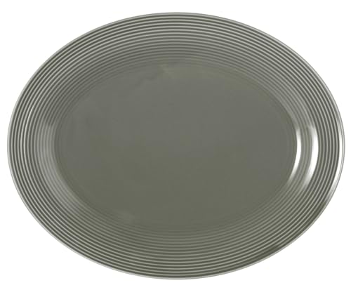 Seltmann Weiden Beat Perlgrau Servierplatte oval 35x28cm von Generisch