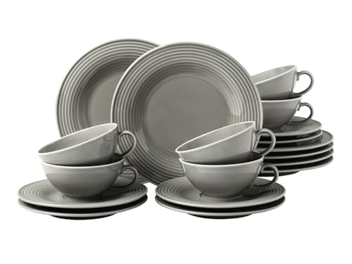 Seltmann Weiden Beat Perlgrau Tee Service 18-TLG. klein von Generisch